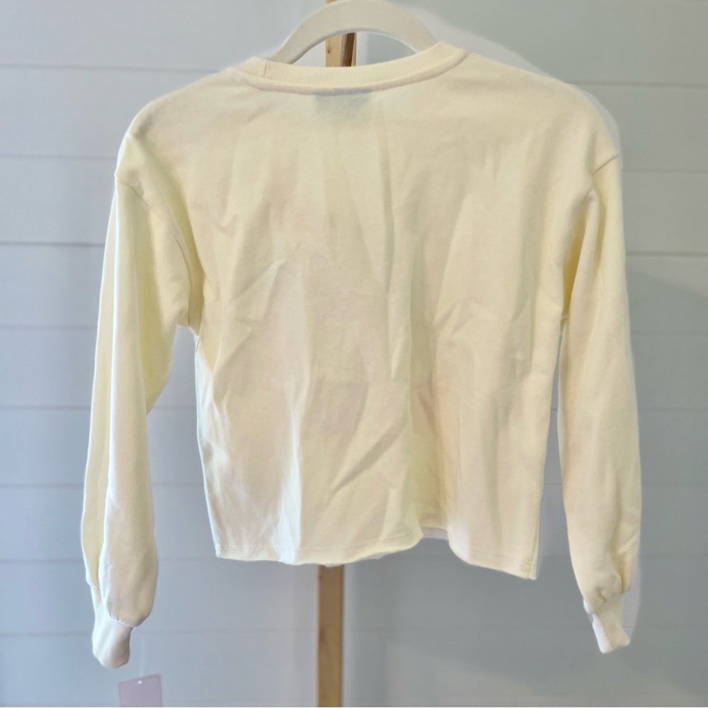 Disney Moana 2 Dreamy‎ Fleece Sweatshirt Ivory Girls Medium NWT - Picture 3 of 6
